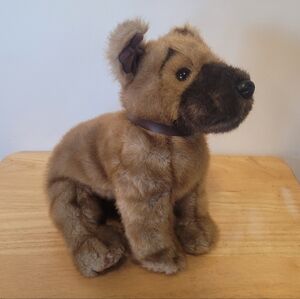 Ty Beanie Buddies Plush German Shepherd W/Collar Retired Rare Dog Brown 15" 2000